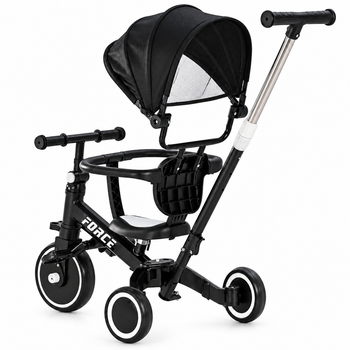 4-in-1 Trot N Roll Tricycle with Sunshade