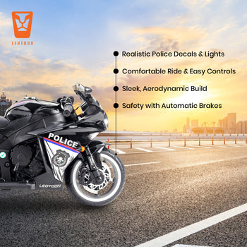 Leotoon Indian Police Bike