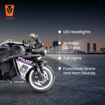 Leotoon Indian Police Bike
